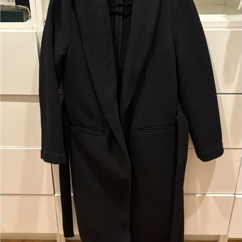 Reformation Classic Black Trench Coat